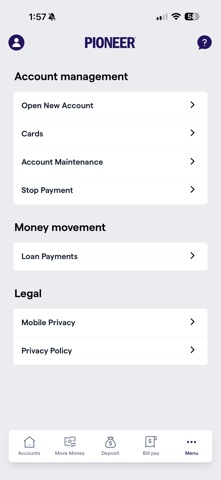 Pioneer-Mobile Banking Screenshot 5 of 5