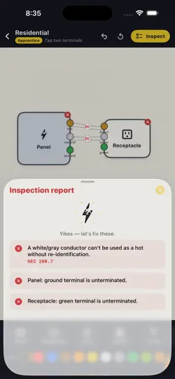 Screenshot von Wire It Right auf dem iPhone 3