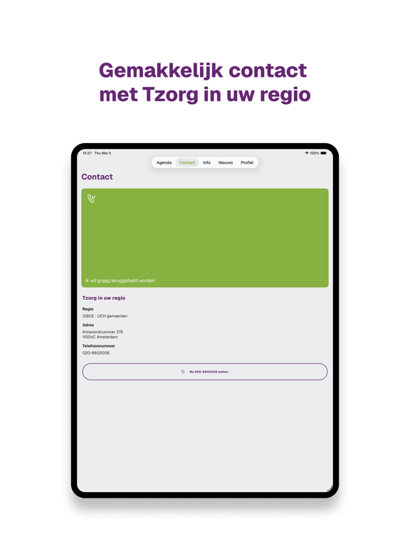 Tzorg iPad screenshot