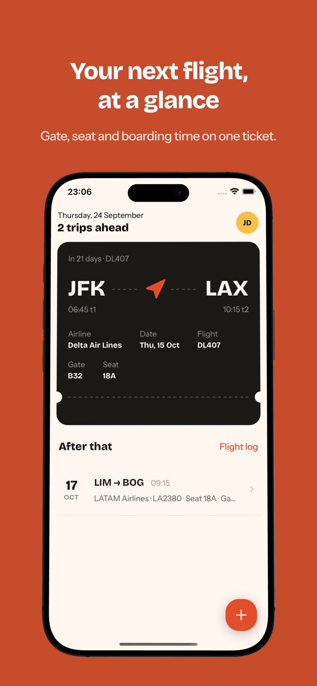 Screenshot 1 of FlightStash: Your Flight Bag