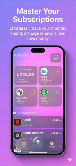 TrustMe:Ai Sub Tracker screenshot 1