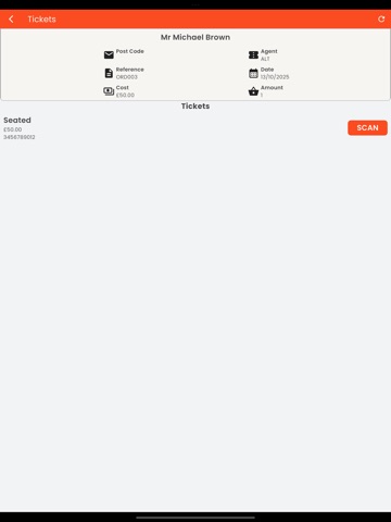 GigScan Access Control iPad screenshot