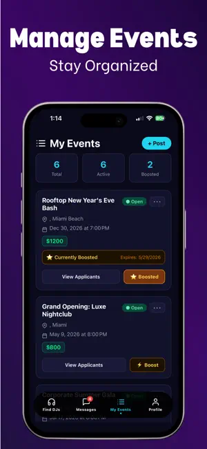 Spinners - DJs & Hosts Connect screenshot 2