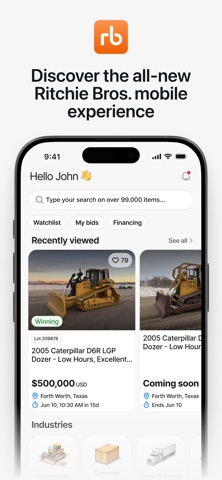 Ritchie Bros. iPhone screenshot 1