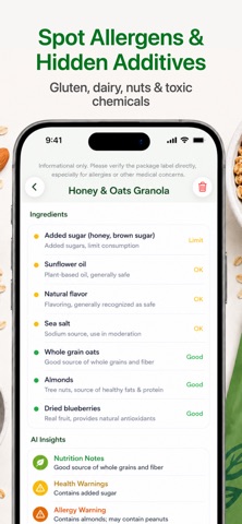 Pure: Food & Cosmetic Scanner screenshot