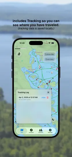 Squam Lake Map iPhone Screenshot 2
