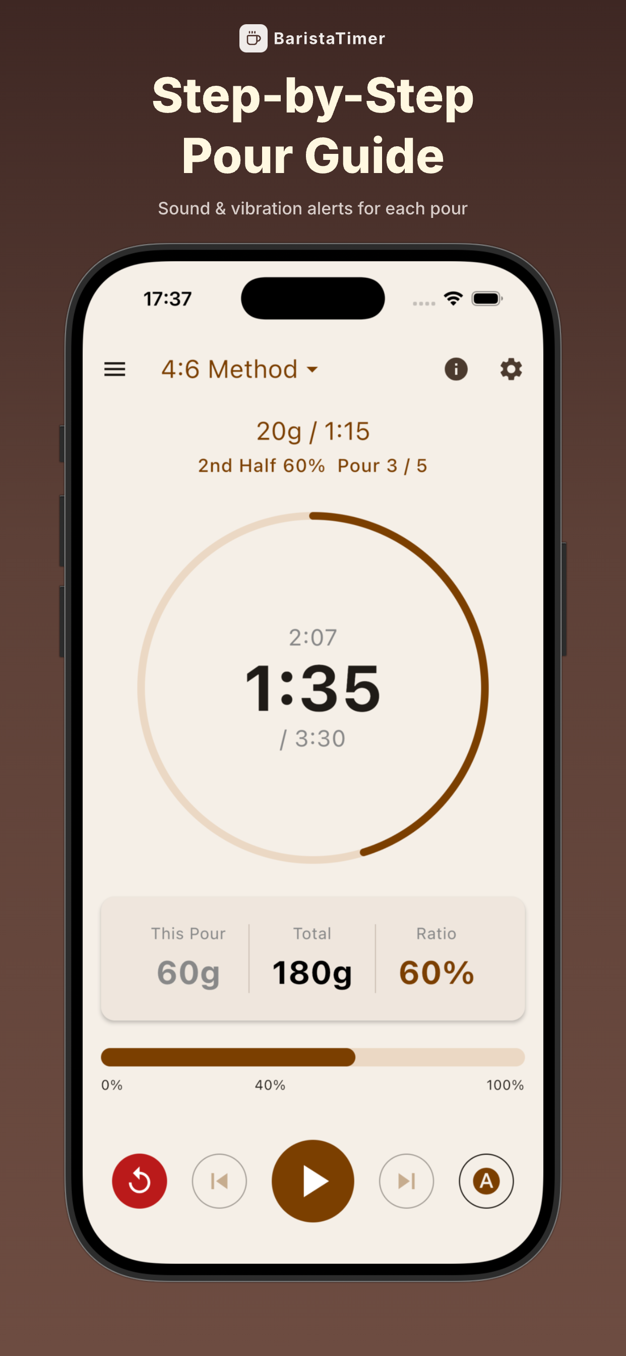 BaristaTimer: Brew Timer & Log