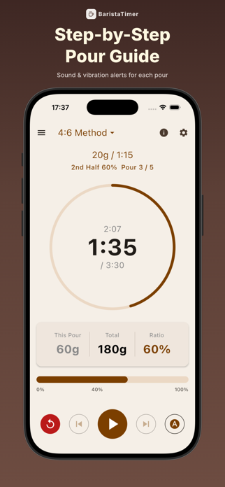 BaristaTimer: Brew Timer & Log Screenshot 5 of 6