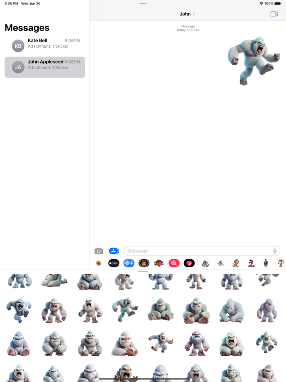 Screenshot #4 pour Angry Yeti Stickers