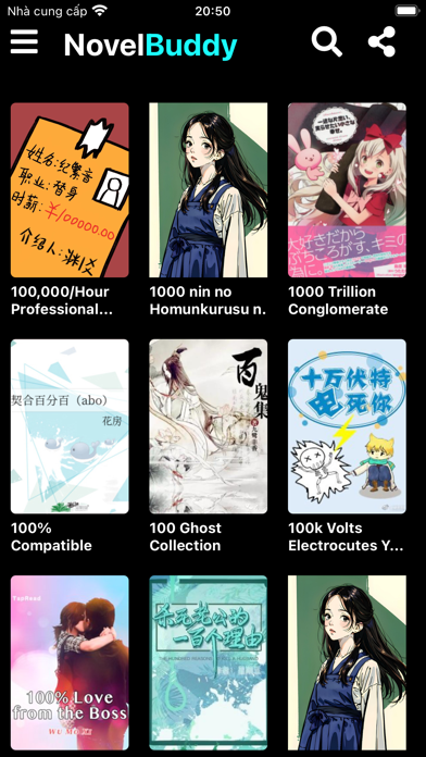 Novels Buddy - Top Novels App Screenshot