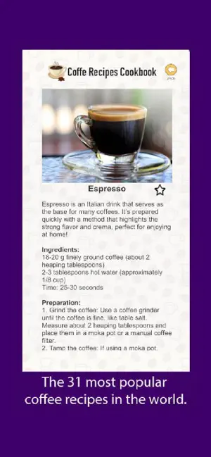 Coffee Recipes Cookbook screenshot 2