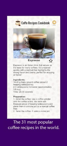 Coffee Recipes Cookbook screenshot