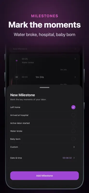 Bump Pulse: Contraction Timer screenshot 5 of 6