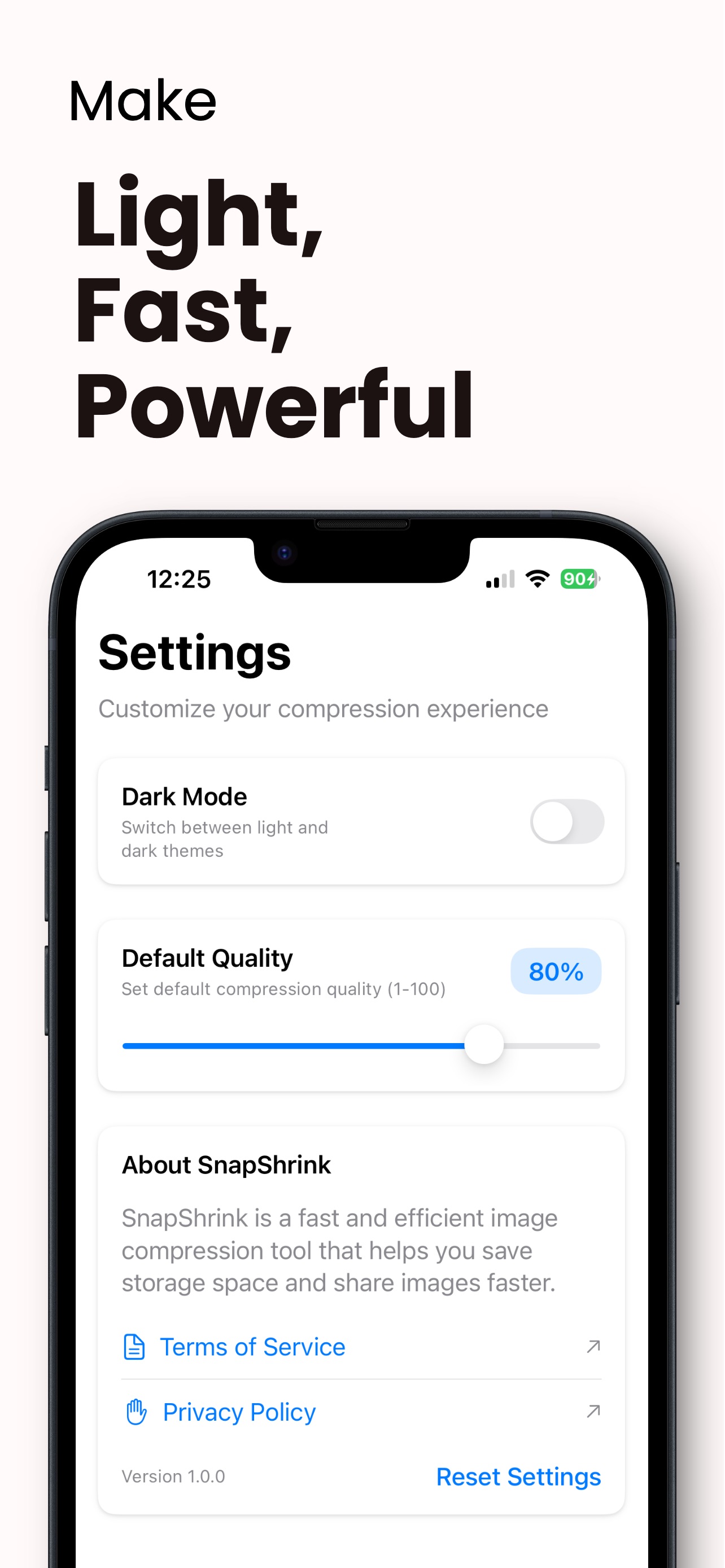 Screenshot 4 of SnapShrink