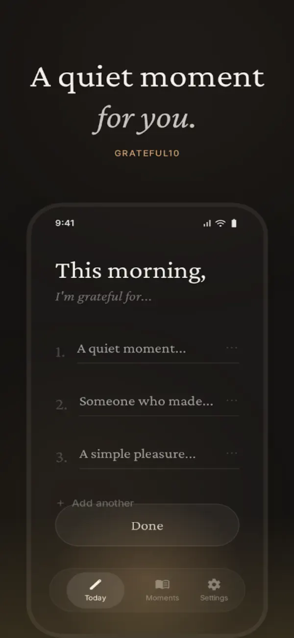 Screenshot #1 pour Grateful10