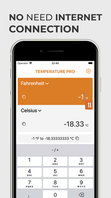 Temperature Converter F to C Screenshot