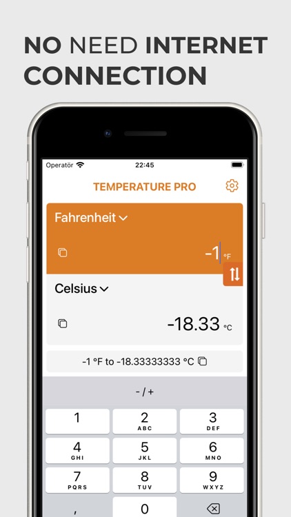 Temperature Converter F to C