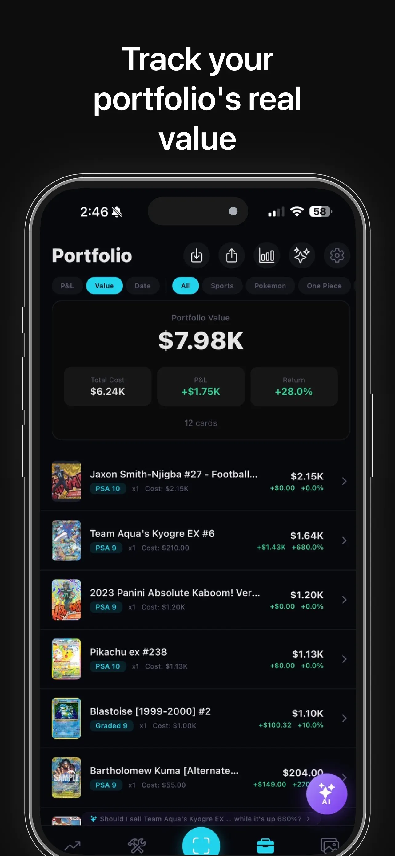 #8. PullPortfolio (iOS) Av: DEREK KONEMANI NGUYEN