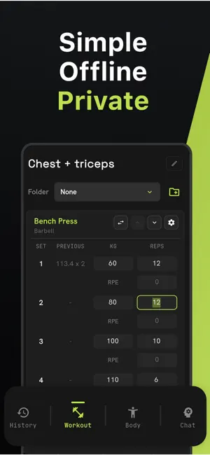 Vigor: Gym Weight Lift Tracker screenshot 1