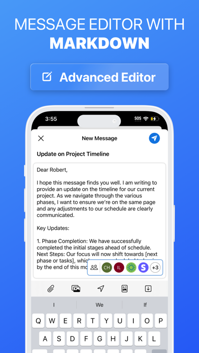 ChatInbox: Chat-Style Email Screenshot