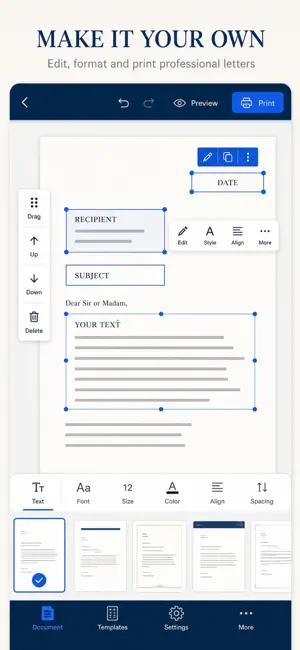 Letter Printer: PDF Writer screenshot 3