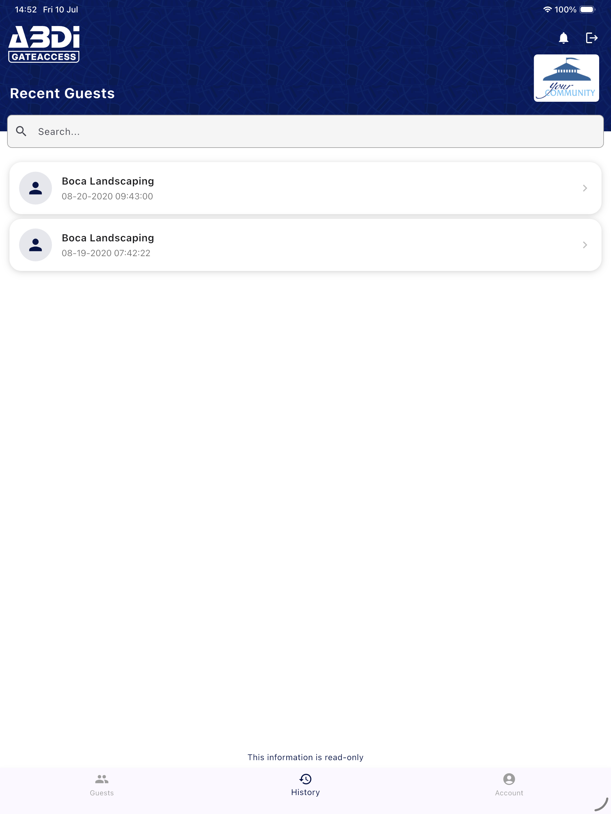 ABDi GateAccess screenshot 5