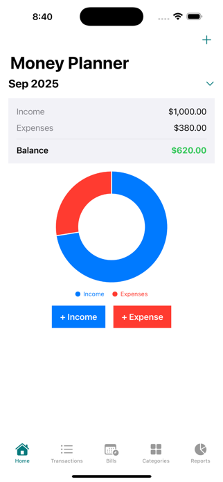 MoneyPlanner Pro Screenshot 1 of 6