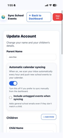 Sync School Events Screenshot 5 of 6