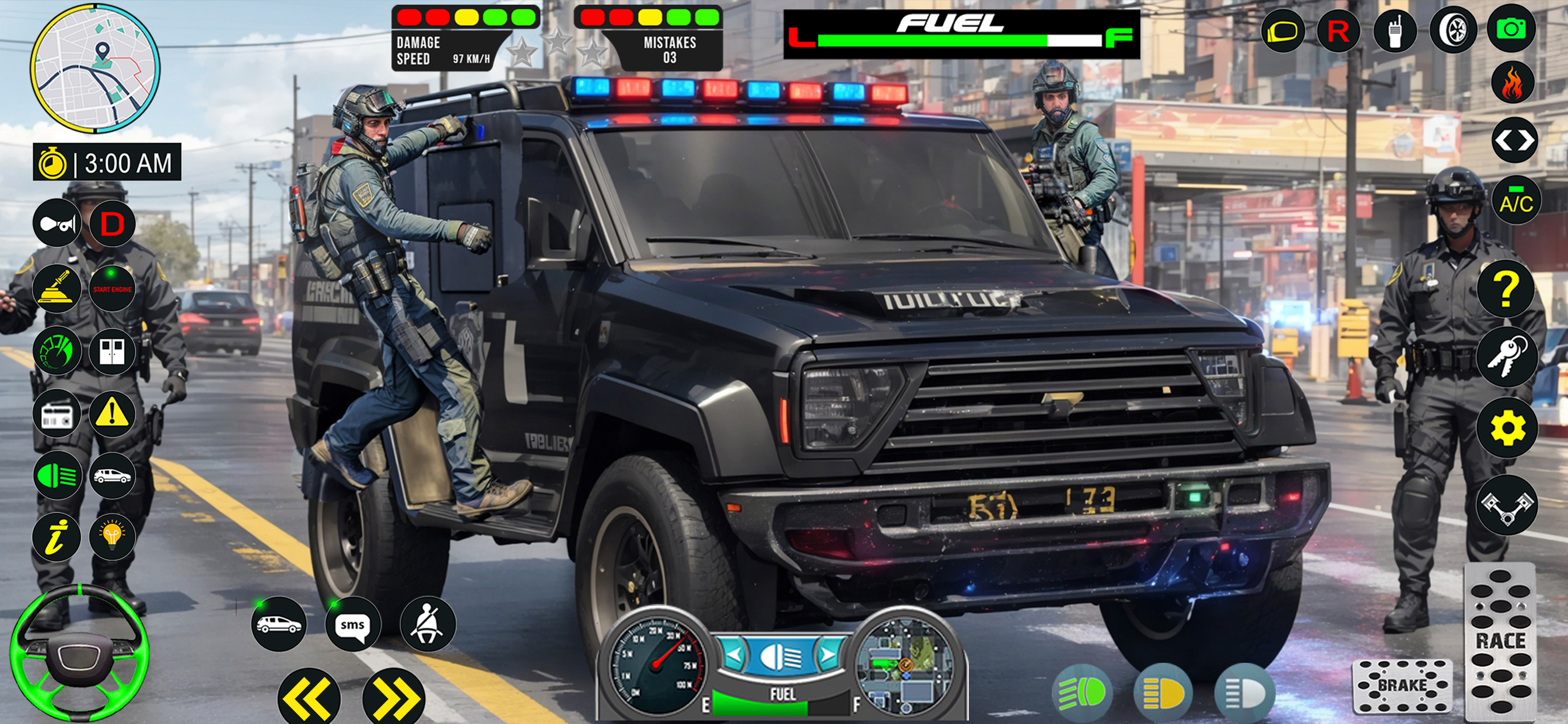 Cop Car Chase Police Simulator