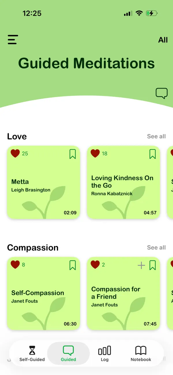 Screenshot #1 pour Metta App・Grow Love & Kindness