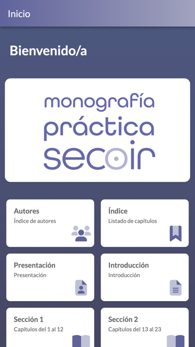 Monografías Prácticas SECOIR Screenshot