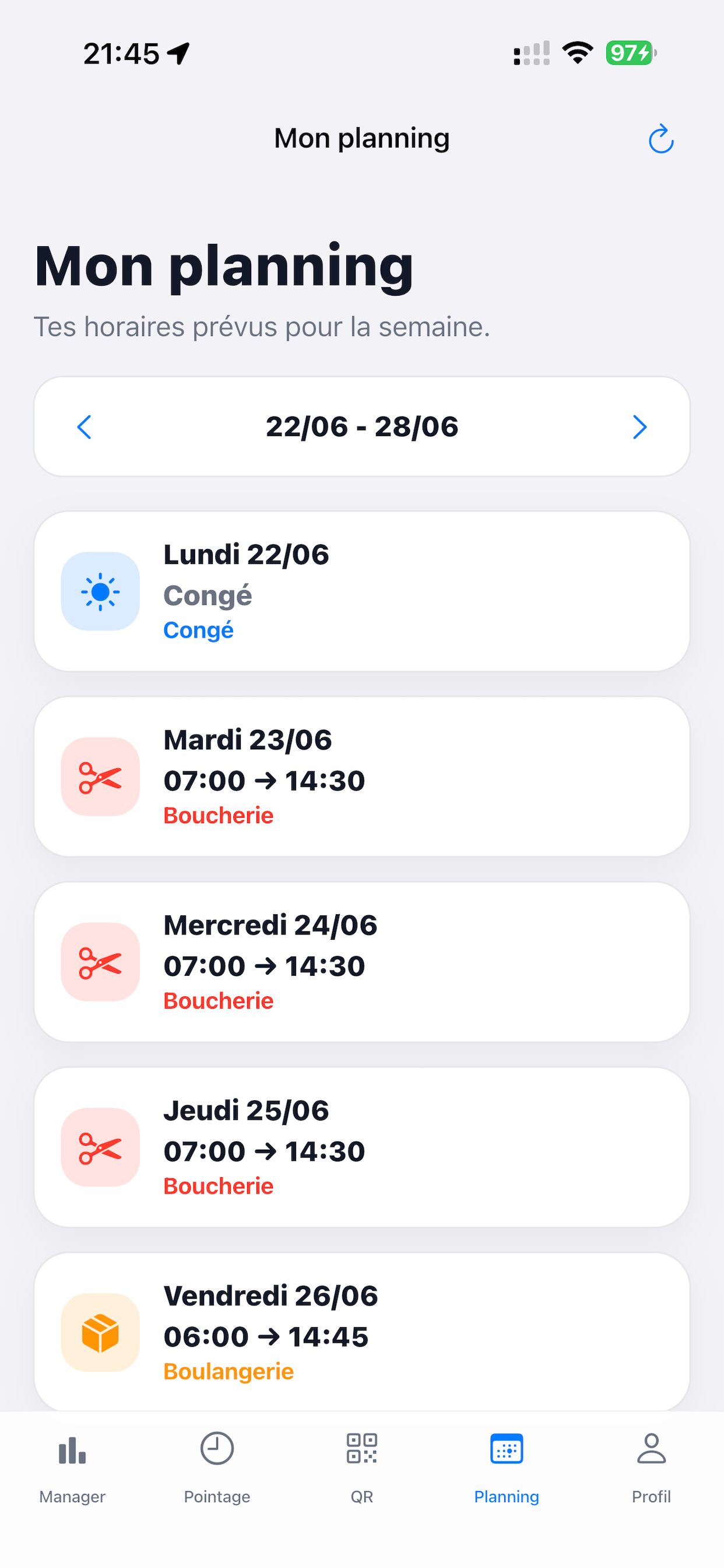 PointagesPro screenshot 5