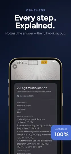 Captura de pantalla de Math Solver: AI Helper en iPhone 2