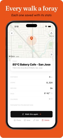 Foray: Walks & Step Goals Screenshot 6 of 10