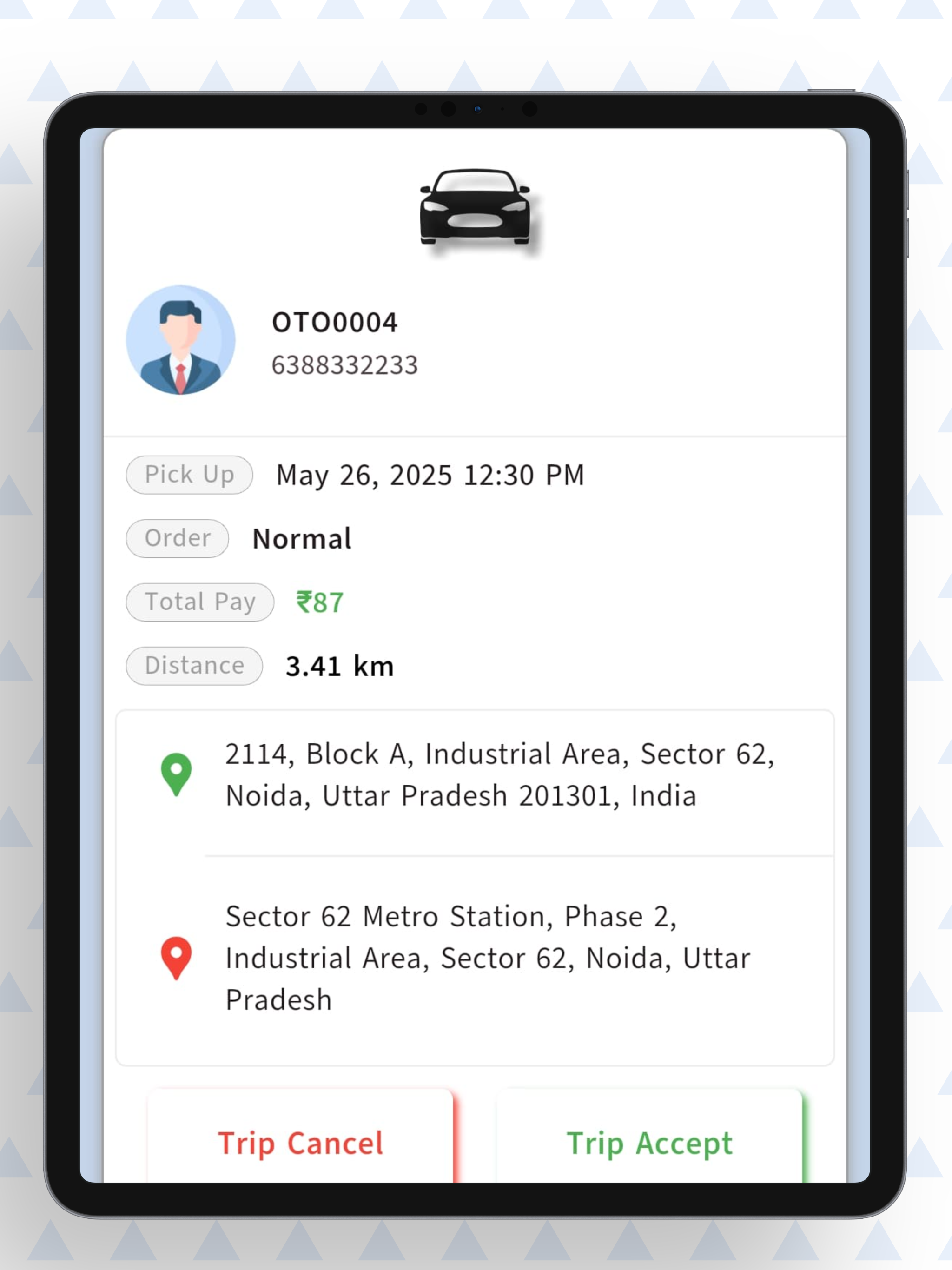 OTO Cab Partner screenshot 10