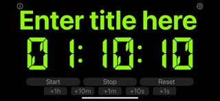 Simple timer with large title Screenshot 1 of 1