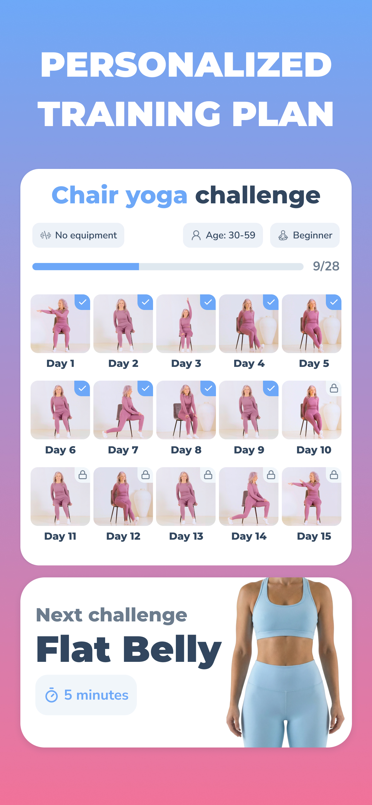 Yogio: Chair Yoga & Pilates screenshot 2