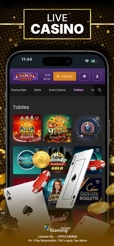 Zodiac Casino Ontario screenshot 5