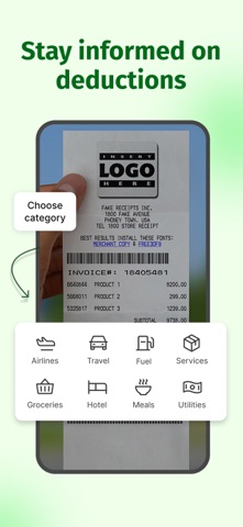 Zimburse - Receipt scanner screenshot