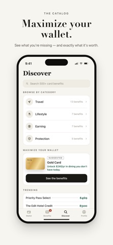 Bevip - Best Credit Card Perks iPhone screenshot