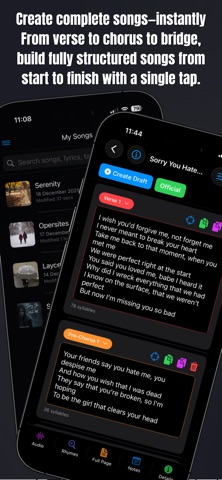 Lyric Blocks iPhone screenshot