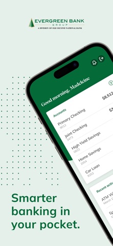 Evergreen Bank Group - Mobile app screenshot