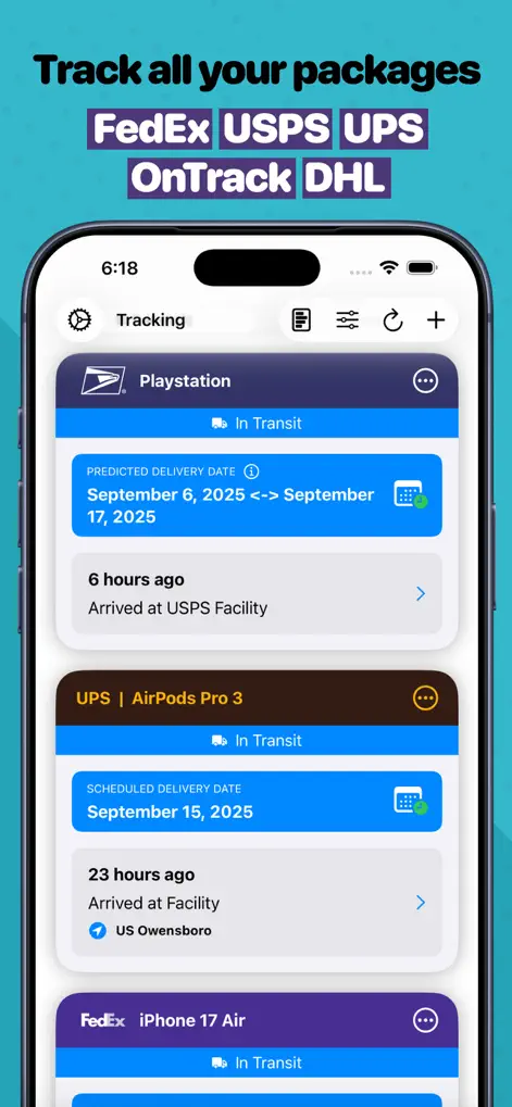 Deliveries Package Tracker - Shopping App | MWM