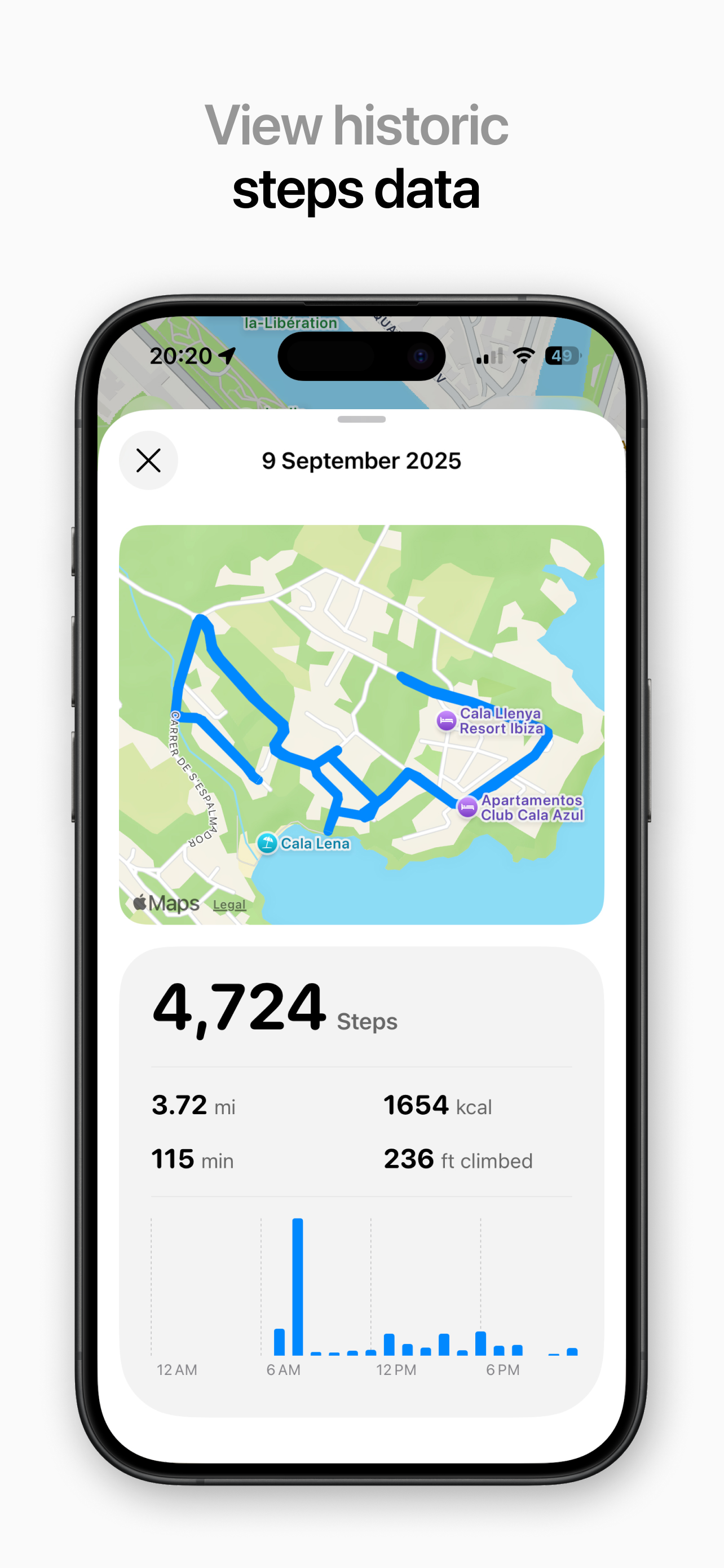 Steps Map: Pedometer App screenshot 3