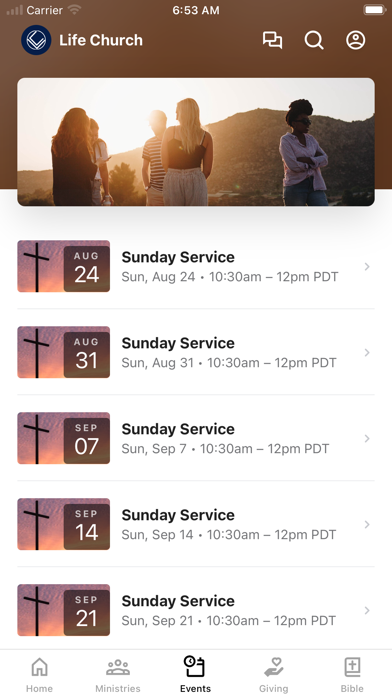 App screenshot