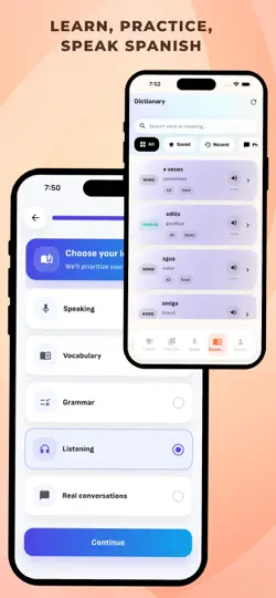 Capture d'écran de Spanish Learning: Hola AI Chat sur iPhone 4
