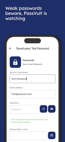 Password Manager: PassVult screenshot