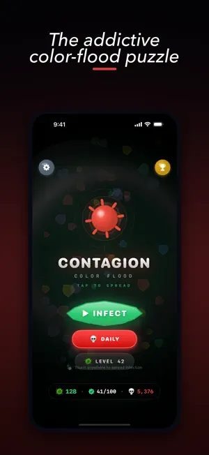 Contagion: Color Flood Puzzle screenshot 1