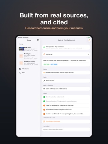 AI Certified Mechanic iPad screenshot