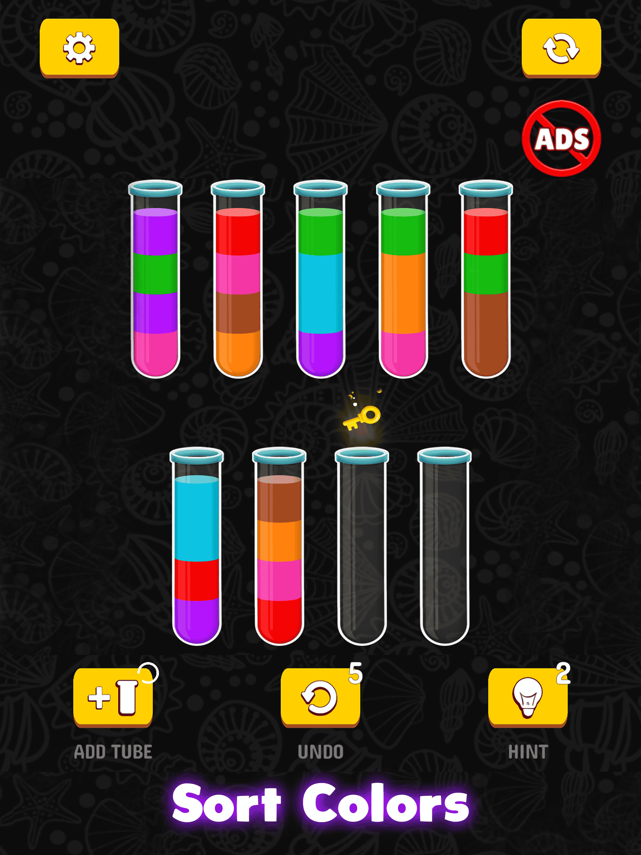 Water Sort: Color Pouring Game